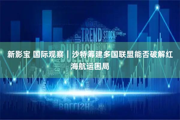 新影宝 国际观察｜沙特筹建多国联盟能否破解红海航运困局